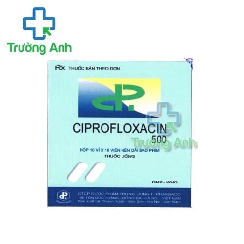 Ciprofloxacin 500mg Pharbaco - Thuốc điều trị nhiễm khuẩn